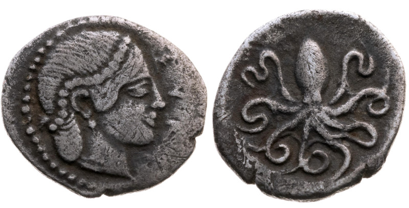 Sizilien 
Syrakus
Republik, 465-405 v.Chr
Litra
um 460-450 v.Chr.

Vs: Kop...