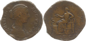 Römer 
Kaiserreich
Crispina (Gemahlin des Commodus), gest. 192
Sesterz
180-182
Rom

Vs: Drapiertes Brustbild n. r., Umschrift CRISPINA AVGVSTA...