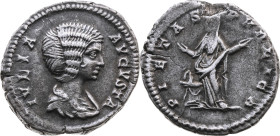 Kaiserreich 
Iulia Domna (Gemahlin des Septimius Severus), gest. 217
Denar
196-211
Rom

Vs: Drap. Brustbild n. r., Umschrift: IVLIA AVGVSTA
Rs:...