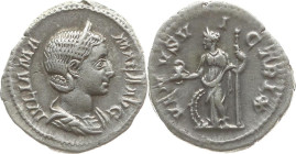 Kaiserreich 
Iulia Mamaea (Mutter des Severus Alexander), gest. 235
Denar

Rom

Vs: Drapiertes Brustbild mit Diadem n. r., Umschrift IVLIA MA - ...