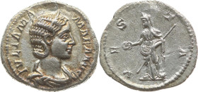 Kaiserreich 
Iulia Mamaea (Mutter des Severus Alexander), gest. 235
Denar

Rom

Vs: Drapiertes Brustbild mit Diadem n. r., Umschrift IVLIA MAMAE...