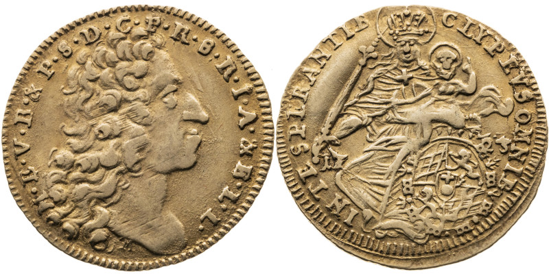 Bayern 
Kurfürstentum. Maximilian II. Emanuel, 1679-1726
1/2 Max d'or
1723
M...