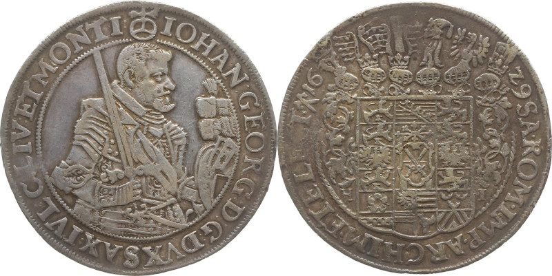 Sachsen 
Kurfürstentum. Johann Georg I., 1611-1656
Reichstaler
1629
Dresden...