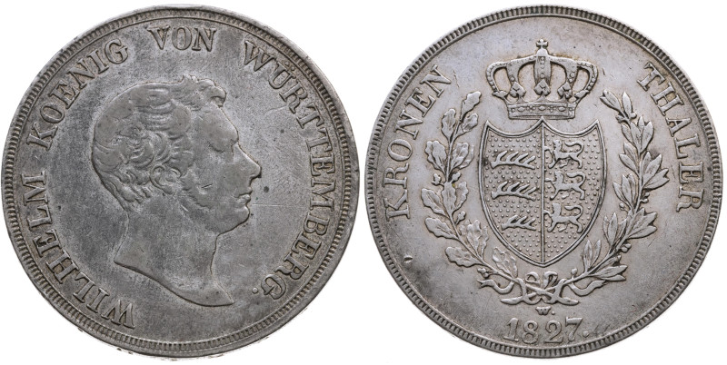 Württemberg 
Königreich. Wilhelm I., 1816-1864
Kronentaler
1827
Stuttgart
...