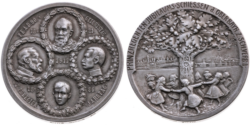 Bayern 
Königreich. Luitpold, Prinzregent, 1886-1912
Silber-Medaille
1911

...