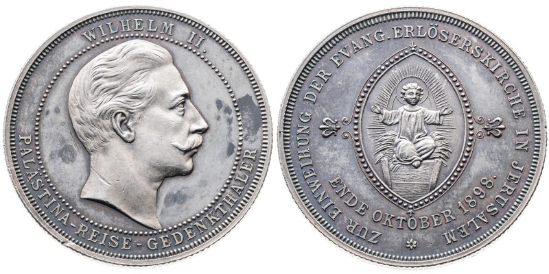 Deutschland 
Kaiserreich. Wilhelm II., 1888-1918
Silber-Medaille
1898

auf ...