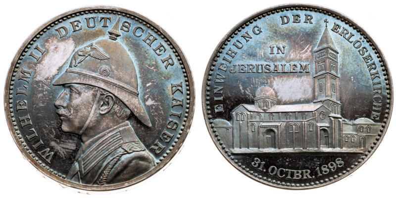 Deutschland 
Kaiserreich. Wilhelm II., 1888-1918
Silber-Medaille
1898

auf ...