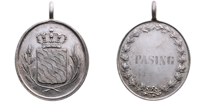 München 
Stadt
Tragbares Silber-Dienstabzeichen
o. J. (1837-1869)

für Geme...