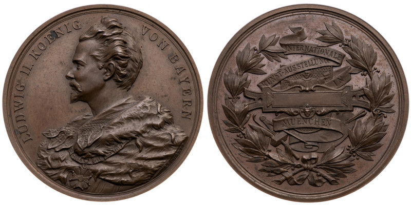 München 
Stadt
Bronze-Preismedaille
o. J. (nach 1879)

bei der Internationa...
