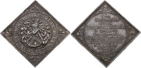 Nürnberg 
Stadt
Versilberte Bronze-Klippe
1885

der Tabakfabrik Gebr. Beck für den Werkmeister Lorenz Winkler in dankbarer Anerkennung 50j. treue...
