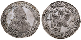 Habsburg 
Rudolf II., 1576-1612
Taler
1582
Kremnitz

(Rs. von Antonio Abondio)
Vs: Drapiertes Brustbild im Harnisch n. r. mit Halskrause, Umsch...
