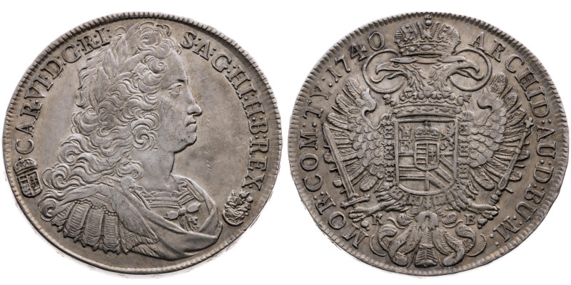 Habsburg 
Karl VI., 1711-1740
Taler
1740
Kremnitz

Vs: Drapiertes Brustbil...