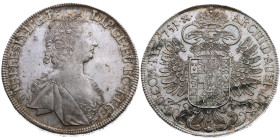 Habsburg 
Maria Theresia, 1740-1780
Taler
1751
Hall

Vs: Drapiertes Brustbild n. r. mit Diadem, Umschrift
Rs: Gekrönter Doppeladler mit gekrönt...