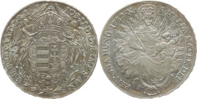 Habsburg 
Joseph II., 1765-1790
Madonnentaler
1782
Kremnitz

Vs: Gekrönter Wappenschild zwischen zwei Engeln, Umschrift
Rs: Patrona Hungariae i...