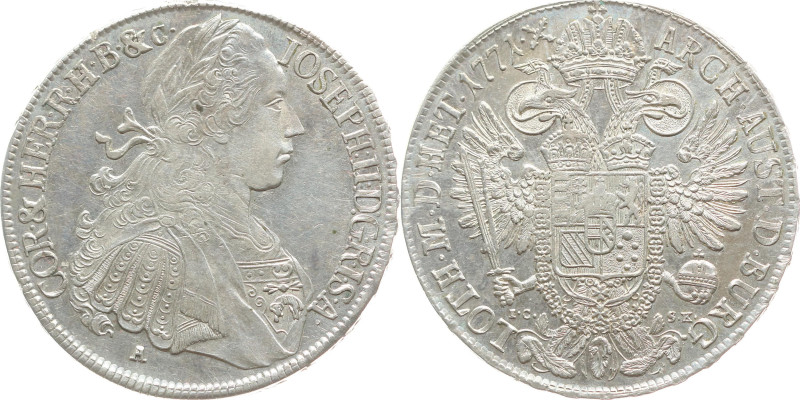 Habsburg 
Joseph II., 1765-1790
Taler
1771
Wien

(als Mitregent)
Vs: Drap...