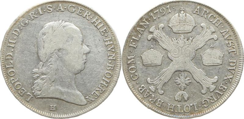 Habsburg 
Leopold II., 1790-1792
1/2 Kronentaler
1791
Günzburg

(für die Ö...