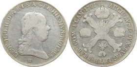 Habsburg 
Leopold II., 1790-1792
1/2 Kronentaler
1791
Günzburg

(für die Österreichische Niederlande)
Vs: Kopf n. r. mit Lorbeerkranz, Umschrif...