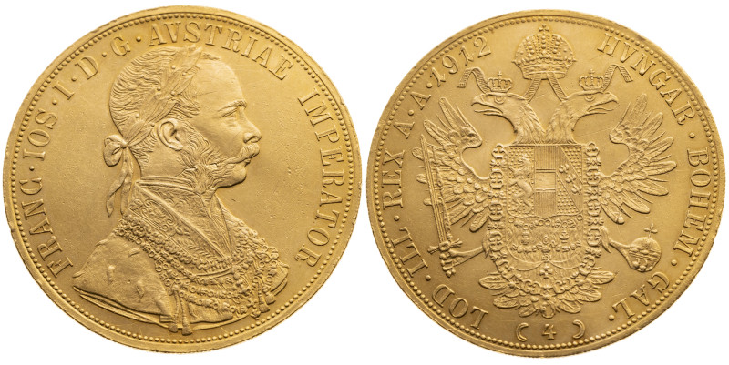 Österreich 
Kaiserreich. Franz Joseph, 1848-1916
4 Dukaten
1912
Wien

Vs: ...