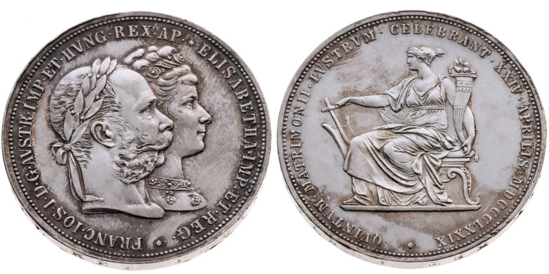 Österreich 
Kaiserreich. Franz Joseph, 1848-1916
2 Gulden
1879

Silberhochz...