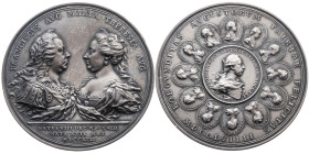 Habsburg 
Maria Theresia, 1740-1780
Silber-Medaille
1759

auf die kaiserliche Familie
Verlagsmedaille
Vs: Brustbilder von Franz I. und Maria Th...