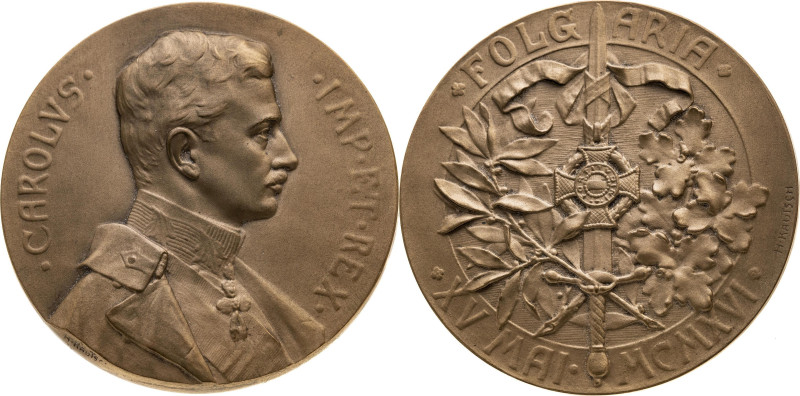 Österreich 
Kaiserreich. Karl I., 1916-1918
Bronze-Medaille
1916

auf den R...
