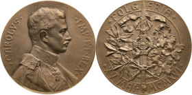 Österreich 
Kaiserreich. Karl I., 1916-1918
Bronze-Medaille
1916

auf den Regierungsantritt Karls und die Annahme des Maria-Theresien-Ordens aufg...