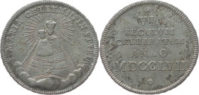 Österreich 
Mariazell (Steiermark)
Abtei
Silber-Medaille
1757

auf die 600j. Übertragung des Gnadenbildes
Vs: Gnadenbild auf Wolken, Umschrift...