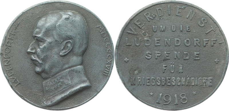 Krieg und Frieden 
Erster Weltkrieg, 1914-1918
Zink-Verdienstmedaille
1918
...