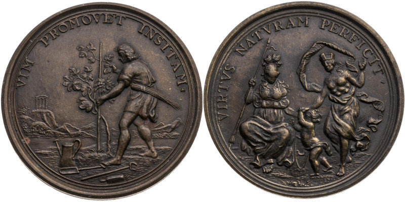 Landwirtschaft und Gartenbau 
Bronze-Medaille
o. J. (18. Jh.)

auf die reich...