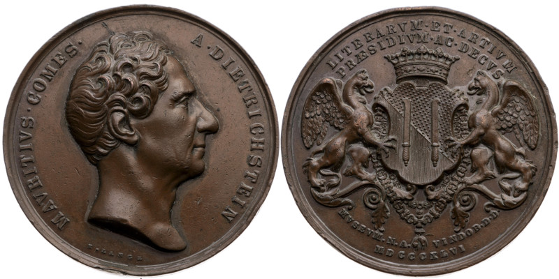 Münzkunde und Geldwesen 
Dietrichstein, Moritz von, 1775-1864
Bronze-Medaille...