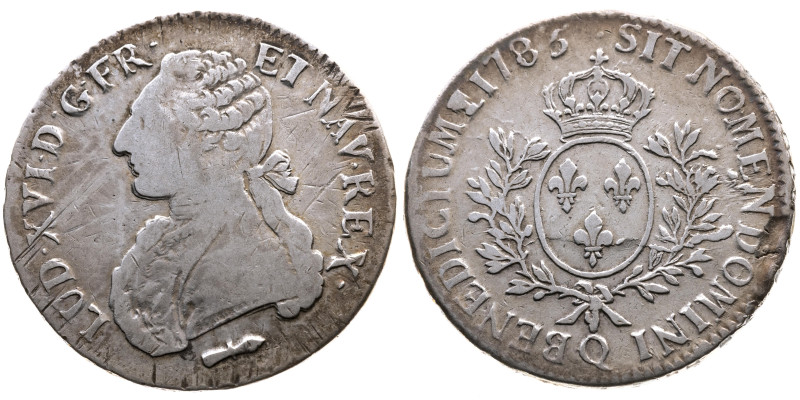 Frankreich 
Königreich. Louis XVI., 1774-1792
Ecu
1785
Q Perpignan

Vs: Br...