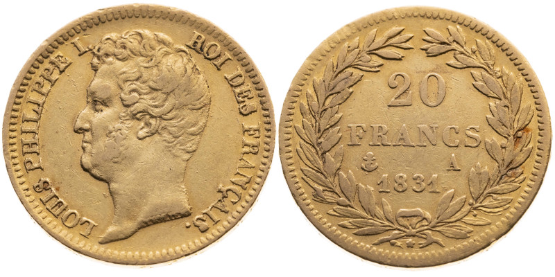 Frankreich 
Königreich. Louis Philippe, 1830-1848
20 Francs
1831
A Paris

...