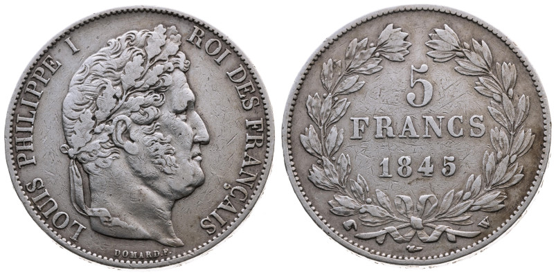 Frankreich 
Königreich. Louis Philippe, 1830-1848
5 Francs
1845
W Lille

V...