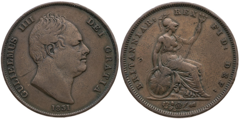 Großbritannien 
Königreich. William IV., 1830-1837
Penny
1831

Vs: Kopf n. ...