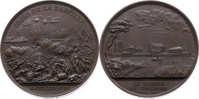 Frankreich 
Königreich. Louis Philippe, 1830-1848
Bronze-Medaille
1844

auf die Fertigstellung des neuen Staatsgefängnisses in Vincenne
Vs: Stur...