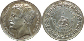 Frankreich 
II. Kaiserreich. Napoleon III., 1852-1870
Versilberte Bronze-Medaille
1852

auf die Rückkehr des Louis Napoleon von seiner Reise in d...