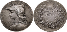 Frankreich 
III. Republik, 1870-1940
Silber-Verdienstmedaille
o. J. (1893)

des Innenministeriums
Vs: Brustbild der Republik mit geflügeltem Hel...