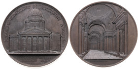 Frankreich 
Paris
Stadt
Bronze-Medaille
1858

-
Vs: Die Kirche Ste. Geneviève (Panthéon), Umschrift, im Abschnitt zwei Zeilen französische Schr...