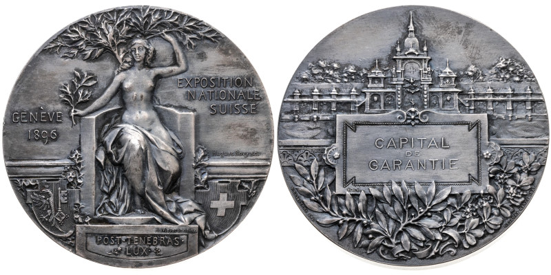 Schweiz 
Genf
Stadt
Versilberte Bronze-Preismedaille
1896

anlässlich der ...