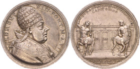 Vatikan 
Kirchenstaat. Clemens XIII., 1758-1769
Silber-Medaille
Anno VII (1765)

auf die Bereicherung des Kapitolinischen Museums um Skulpturen a...