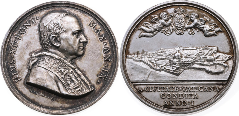 Vatikan 
Vatikanstadt. Pius XI., 1929-1939
Silber-Medaille
Anno IX (1930)

...