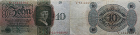 Weimarer Republik 
10 Mark
1924

Vs: Kaufmann Dietrich Born, London
Rs: Wert in Ornamenten

Literatur: Grabowski DEU-173; Rosenberg RO-168
Erh...
