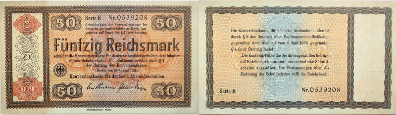 Drittes Reich 
50 Reichsmark
1933

Konversionskasse für Auslandsschulden 193...