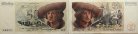 BRD, Bank Deutscher Länder 
50 Mark
1948-12-09
1948

Vs: Franzosenschein, Mann mit Hut, Jobst Planckfeldt nach einem Gemälde von Albrecht Dürer
...