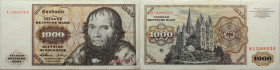 BRD, Deutsche Bundesbank 
1000 Mark
1960-01-02
1960

Vs: Porträt des Gelehrten Dr. Johannes Schöner nach einem Gemälde von Lucas Cranach d. Ä.
R...
