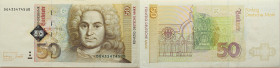 BRD, Deutsche Bundesbank 
50 Mark
1996-01-02
1996

Vs: Balthasar Neumann
Rs: Teilansichten von Gebäuden

Literatur: Grabowski BRD_53; Rosenber...