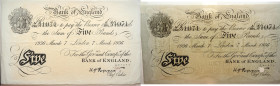 Deutschland / England, Operation Bernhard 
5 Pfund
1936-03-07
1936

Vs: Britannia links,Wertangabe, Lochung unten rechts
Rs: unbedruckt
Wasserz...
