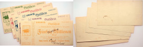 Notgeld 
1, 5, 10, 20, 50 Millionen
1923

Würzburg Notgeld der Inflation
Vs: Würzburg, Bohn & Herber Druckmaschienen, Nominal, ungültig gestempel...