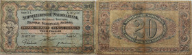 Schweiz 
20 Franken
1922

Vs: Vreneli links im Medallion, Rahmen
Rs: Nominal

Literatur: WPM 12g
Erhaltung: Schön