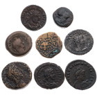 Antike Münzen: Diverse Münzen (griechisch, römisch und provinzialrömisch): Amisos, Thessalien, Alexandria, Galerius, Theodosius I., Gallienus, Commodu...